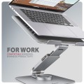 AXAGON STND-LR Podstawa do laptopów aluminiowa 10-17.3 cala regulowane kąty nachylenia, obrót o 360 stopni, Szara