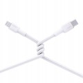 AUKEY CB-NAC1 kabel USB-C - USB-A 1m 60W PD 3A 20V nylonowy oplot biały