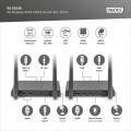 Digitus Przedłużacz/Extender KVM HDMI+USB bezprzewodowy 150m UHD 4K60Hz (zestaw)