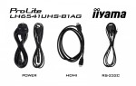 IIYAMA Monitor 65 cali LH6541UHS-B1AG VA,4K,24/7,LAN,USB,HDMI,500cd/m2,     Haze(25%),2x10W,Pion/Poziom