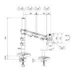 Neomounts Ramię do monitora DS60-600BL1