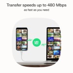 Green Cell Kabel USB-C-USB-C PowerFlex 100W silikonowy 1.2m czarny
