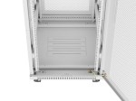 Lanberg Szafa instalacyjna rack stojąca 19 cali 27U 600x800 drzwi perforowane LCD szara (Flat pack)