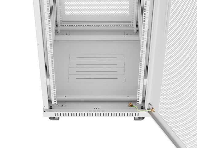Lanberg Szafa instalacyjna rack stojąca 19 cali 27U 600x800 drzwi perforowane LCD szara (Flat pack)