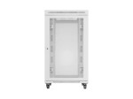 Lanberg Szafa instalacyjna rack stojąca 19 cali 27U 800x1000 drzwi perforowane LCD szara (Flat pack)
