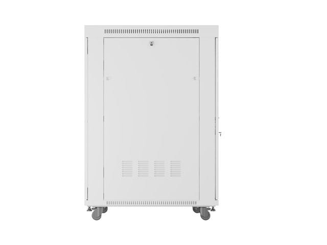 Lanberg Szafa instalacyjna rack stojąca 19 cali 27U 800x1000 drzwi perforowane LCD szara (Flat pack)