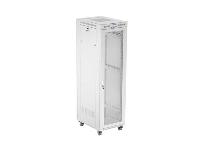 Lanberg Szafa instalacyjna rack stojąca 19 cali 42U 600x800 drzwi perforowane LCD szara (Flat pack)