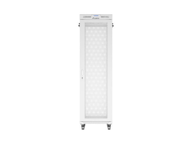 Lanberg Szafa instalacyjna rack stojąca 19 cali 42U 600x800 drzwi perforowane LCD szara (Flat pack)