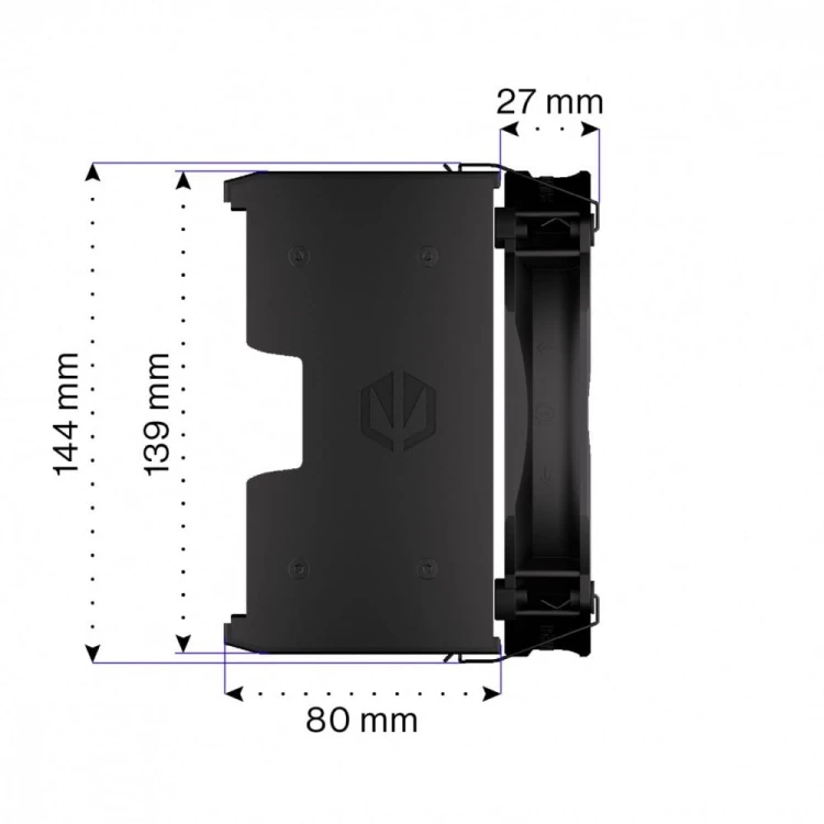 Endorfy Chłodzenie procesora Fortis 5 Black EY3A013