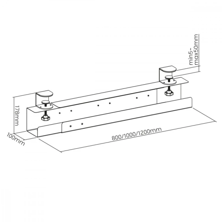 Maclean Organizer podbiurkowy na kable, MC-333 max 5kg