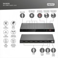 Digitus Przełącznik / Switch HDMI 4x1, 8K/60Hz (4:4:4) z HDR, 48 Gbps, HDCP 2.3, Toslink / Stereo, EDID