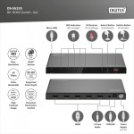 Digitus Przełącznik / Switch HDMI 4x1, 8K/60Hz (4:4:4) z HDR, 48 Gbps, HDCP 2.3, Toslink / Stereo, EDID