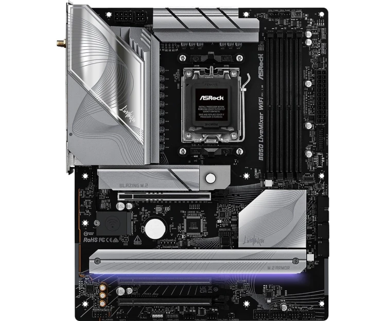 ASRock Płyta główna B850 LIVEMIXER WIFI AM5 4DDR5 USB3.2 ATX