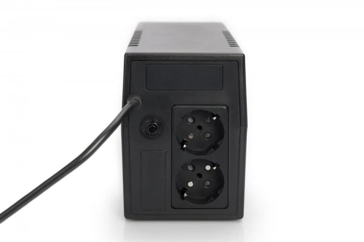 Digitus UPS Line-Ineractive LED BASIC, 600VA/360W, 1x12V/7Ah, AVR, 2x Schuko CEE 7/3
