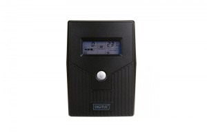 Digitus UPS Line-Ineractive LCD BASIC, 600VA/360W, 1x12V/7Ah, AVR, 2x Schuko CEE 7/3