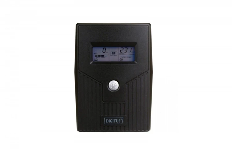 Digitus UPS Line-Ineractive LCD BASIC, 600VA/360W, 1x12V/7Ah, AVR, 2x Schuko CEE 7/3