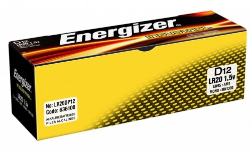 Energizer Bateria Industrial alkaliczna D LR20 12 szt. Bulk