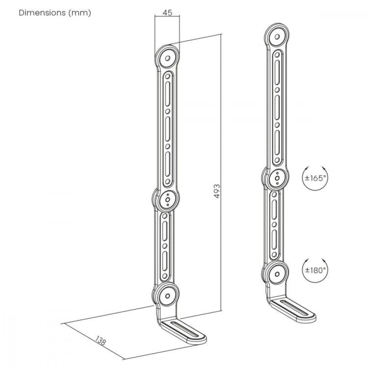 Maclean Uchwyt VESA na soundbar uniwersalny MC-334  15KG MAX