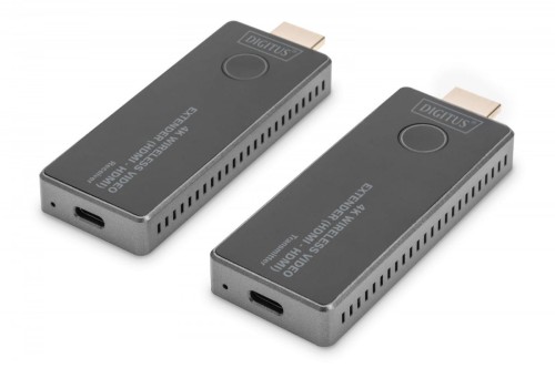 Digitus Przedłużacz/Extender HDMI bezprzewodowy 30m UHD 4K30Hz audio (zestaw)