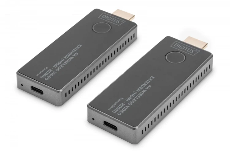Digitus Przedłużacz/Extender HDMI bezprzewodowy 30m UHD 4K30Hz audio (zestaw)