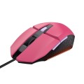 Trust Mysz gamingowa GXT109P Felox różowa