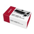 AXAGON ADSA-FPX Adapter USB-C 10Gbps SATA 6G 2.5/3.5 cala SSD/HDD FASTPORT X, w tym zasilacz, 60cm USB-C/USB-A kabel