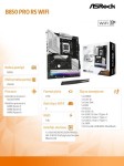 ASRock Płyta główna B850 PRO RS WIFI AM5 4DDR5 ATX