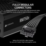 Corsair Zasilacz RM750e PCIe 5.1 80+GOLD F.MODULAR ATX3.1