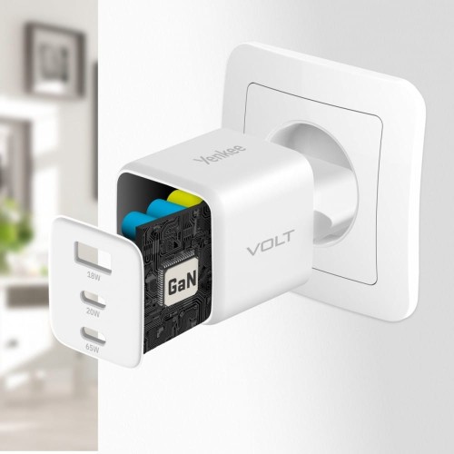 YENKEE Ładowarka sieciowa 3xUSB 65W 3,24A Power Delivery 3.0 QC4.0