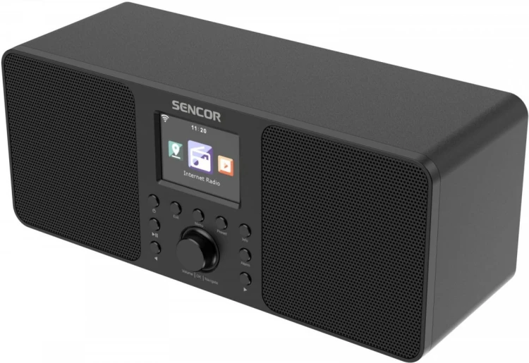 Sencor Radio Internetowe  Moc 2x10W,WiFi,FM,DAB+,USB, wys.LCD