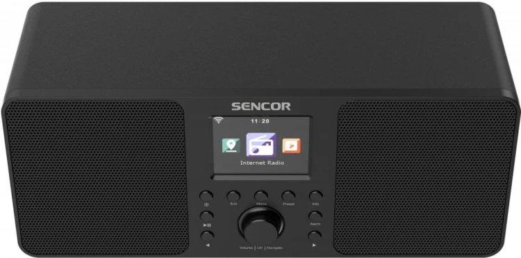Sencor Radio Internetowe  Moc 2x10W,WiFi,FM,DAB+,USB, wys.LCD