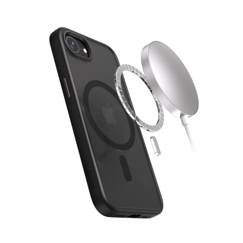 CRONG Hybrid Frost MAG Cover - Etui iPhone 17e / 16e MagSafe Czarne