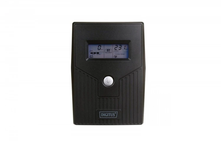 Digitus UPS Line-Ineractive LCD BASIC, 800VA/480W, 1x12V/9A, AVR, 2x Schuko CEE 7/3