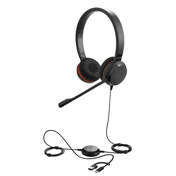 Jabra Słuchawki Evolve2 30 II USB-A amp C MS Stereo