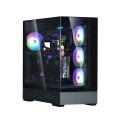 Zalman Obudowa P40 Prism Mid-Tower szkło hartowane czarna
