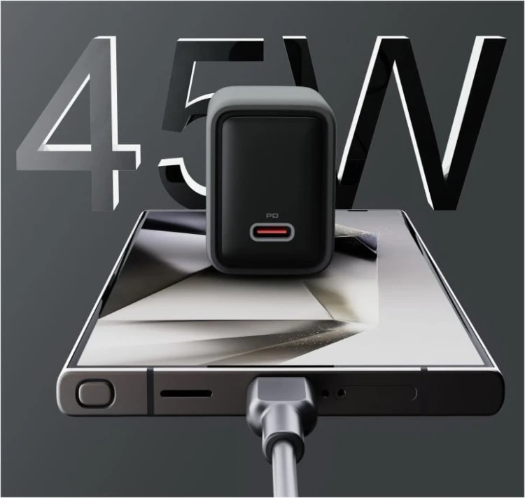 AUKEY PA-C2 ładowarka sieciowa 1xUSB-C PD 45W 4A QC4+ PD3.0 AFC PPS FCP SCP SSCP
