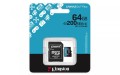 Kingston Karta microSD 64GB CanvasGo! Plus 200MB/s A2 U3 V30 + adapter