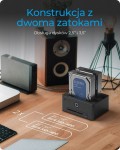 IcyBox Czytnik kart IB-1233CL-CR 2x 2,5/3,5 SSD/HDD