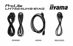 IIYAMA Monitor 75 cali LH7564UHS-B1AG, 24/7,VA,ANDROID14,4K,500cd,5000:1,    2xHDMI ,USB-C,RJ45, RS-232c, IR, 2x10W, 2xUSB, UCHWYT ŚCIENNY,iiSignage2,