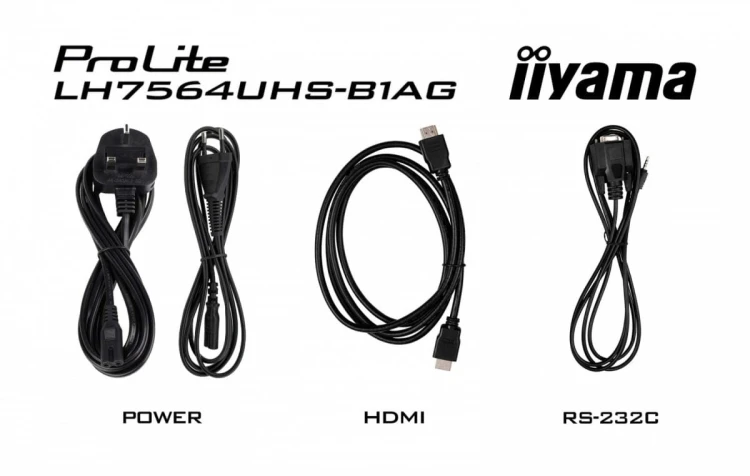 IIYAMA Monitor 75 cali LH7564UHS-B1AG, 24/7,VA,ANDROID14,4K,500cd,5000:1,    2xHDMI ,USB-C,RJ45, RS-232c, IR, 2x10W, 2xUSB, UCHWYT ŚCIENNY,iiSignage2,