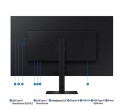 Samsung Monitor 37 cali ViewFinity S80D VA 3840x2160 UHD 16:9 1xHDMI 1xDP 3xUSB-A 5ms PinP/PbyP 60Hz HAS+PIVOT płaski 3YOn-Site (LS37D800EAUXEN)