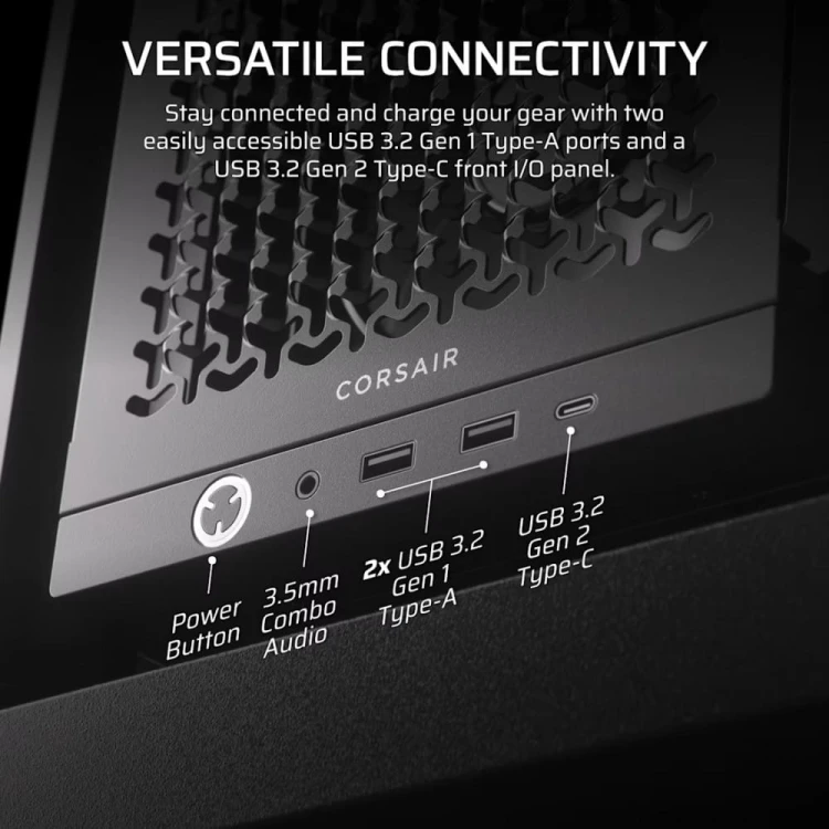 Corsair Obudowa FRAME 4000D RS Black Mid Tower ATX