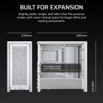 Corsair Obudowa FRAME 4000D RS White Mid Tower ATX