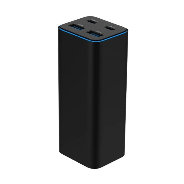 Gembird Ładowarka uniwersalna 100W GaN 2xUSB-A 2xUSB-C szybkie ładowanie czarna