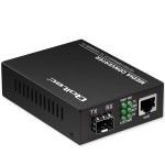 Qoltec Dwukierunkowy Media Konwerter SWITCH Ethernet 1x RJ45 1x SFP |   1000Mb/s | 5V