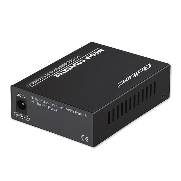 Qoltec Dwukierunkowy Media Konwerter SWITCH Ethernet 1x RJ45 1x SFP |   1000Mb/s | 5V