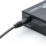 Qoltec Dwukierunkowy Media Konwerter SWITCH Ethernet 1x RJ45 1x SFP |   1000Mb/s | 5V