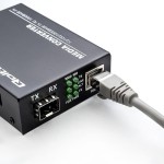 Qoltec Dwukierunkowy Media Konwerter SWITCH Ethernet 1x RJ45 1x SFP |   1000Mb/s | 5V