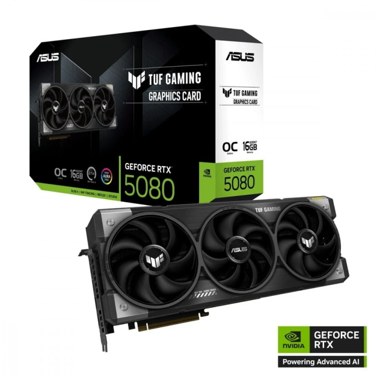 Asus Karta graficzna GeForce RTX 5080 TUF GAMING OC 16GB GDDR7 256bit DP/HDMI