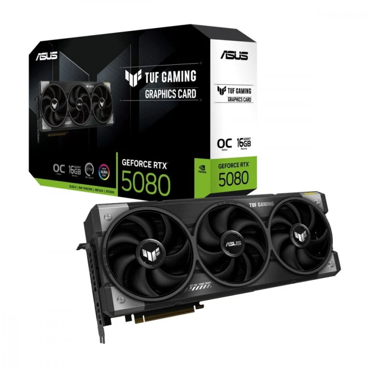 Asus Karta graficzna GeForce RTX 5080 TUF GAMING OC 16GB GDDR7 256bit DP/HDMI